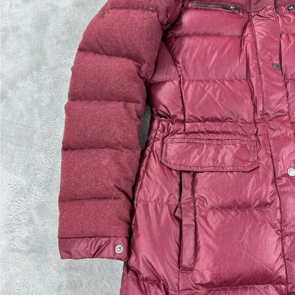 The North Face Women's Size Small Cosmic Wine Long Down Puffer Jacket Parka - Picture 10 of 16